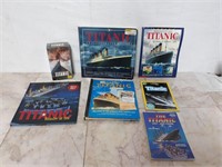 Titanic VHS & (6) Titanic Books