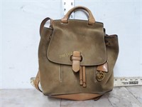 Michael Kors Brown Leather Womens Backpack