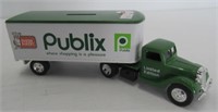 Publix die cast Ertl semi truck bank.