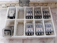 Qty (8) Assorted Power Relays