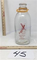 Vintage Milk bottle - Wapsie Valley