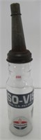 Vintage 1 Quart ISO-VIS Standard Oil Bottle with