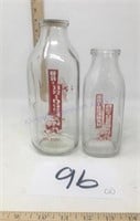 Vintage Bridgeman milk bottles