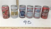 Vintage Beer and Coke cans