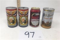 Vintage collectible Beer cans