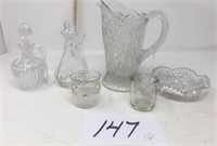 Miscellaneous vintage  glassware