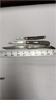Lot of 3 Single Bladed Knives 2 are Case