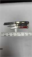 Lot of 3 Case Double Blade Knives