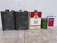 Qty (5) Assorted Chemicals & Oils