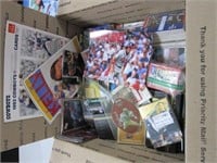 BOX OF COLLECTIBLE SPORT ITEMS