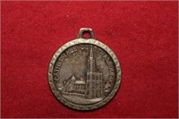 Vtg St. Christopher-Stasbourg Cathedral Medallion