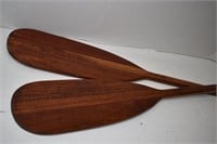 Wood Boat Oars 42" x 6". Very Nice Condition