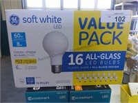 16 soft white LED vaule pack with tool shed 4 pack