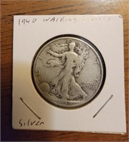 1940 Silver half dollar