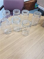 7 Wide Mouth Mason Canning Jars