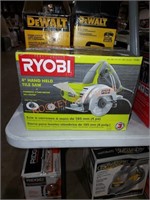 Ryobi 4in hand held tile saw Corded