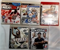 Nice Lot Of 5 PS3 Sports Games
