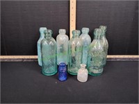 (9) Vintage Bottles