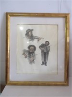tULLY FILMUS FRAMED LITHOGRAPH SIGNED NUMBERED