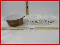 3 Vintage PYREX Mixing Bowls