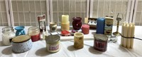 Candle lot, Unused and Lightly Used