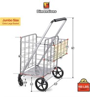 Wellmax Shopping Cart with Wheels