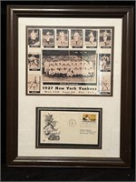USPS First Day of Issue 1927 NEW YORK YANKEES fram