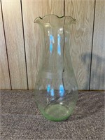 Vintage Clear Green Vase