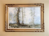 Framed Original Painting Signed WS Chiang
