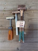 COPPER & BRASS TOPPED HAMMERS / MALLETS