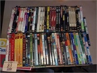 LARGE FLAT OF DVDS
