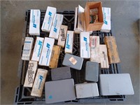 PALLET OF ELECTRICAL BOXES & BALLASTERS - PALLET