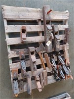 PALLET W/WOOD PLANE COLLECTION; ALL SIZES,