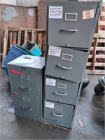 2 EMPTY METAL FILE CABINETS