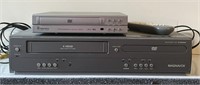 MAGNAVOX dual VHS and DVD player and more