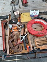 PIPE WRENCHES, C CLAMPS, COPING SAW BLADES