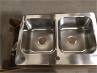 Elkay 33" x 22” x 9” stainless sink