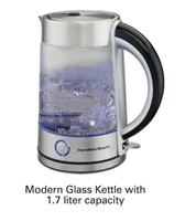7-Cup Stainless Steel Modern Glass Kettle Electric
