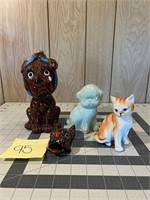Ceramic Cat & Dog Lot
