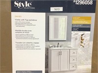 Style selections bathroom vanity with top and