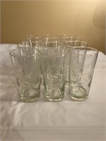 Set Of 12 Glass Cups