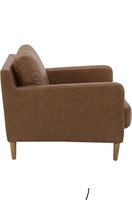 Rivet leather accent chair
