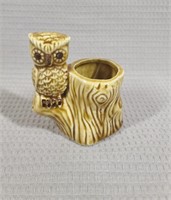 Vintage Owl Toothpick Holder