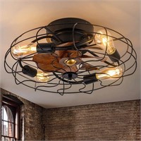 DIDER Low Profile Caged Ceiling Fan