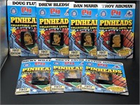 7 NFL Pinheads Lapel Pins 1st Ed. 1999