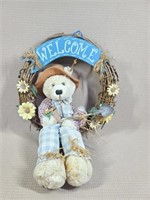 Teddy Bear Gardner Welcome Wreath