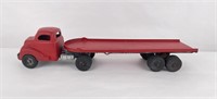 Hubley Flat Bed Semi Truck Toy