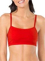 SIZE 32 FRUIT OF THE LOOM RED & WHITE SPORT BRA