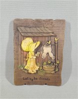 Vintage Holly Hobbie Wall Plaque