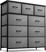 Furniture Storage Chest Tower Unit w/ 9 Drawers